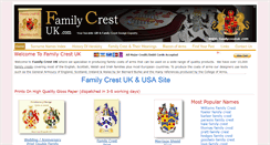 Desktop Screenshot of familycrestuk.com